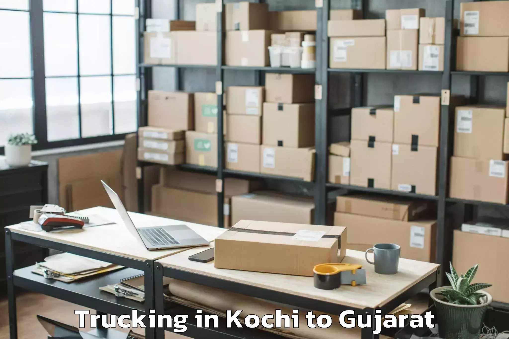 Reliable Kochi to Abhilashi University Ahmedabad Trucking